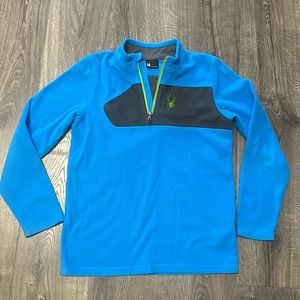 Boys Spyder half zip fleece, size L